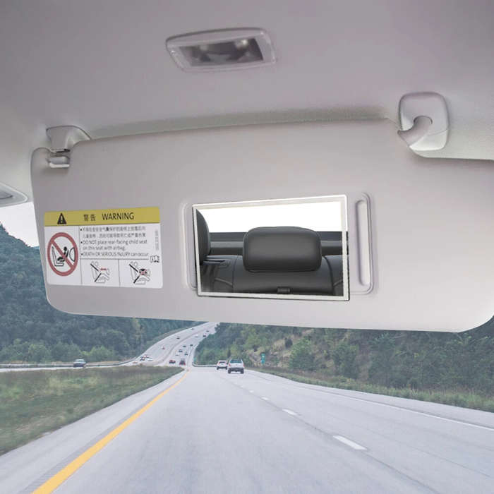 1 - Car Sun Visor Vanity Mirror Universal Portable Vehicle Interior Makeup Mirror Mirror Automatic S