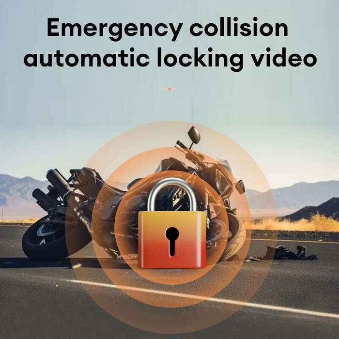 3.0" Motorcycle Dash Cam 1080P HD Dual Lens Waterproof DVR Camera Front Rear Camera Video Motorcycle