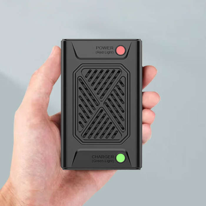Black - Q3 Boost 2.5A Portable High Current Balanced Charging Case Fast Charge with Type-C Input for