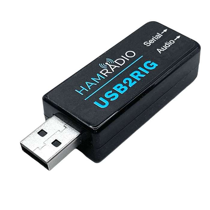 Black - USB2RIG Radio USB Sound Card Connector for KENWOODs/YAESU/ICOM Business Radio Support TTL/23