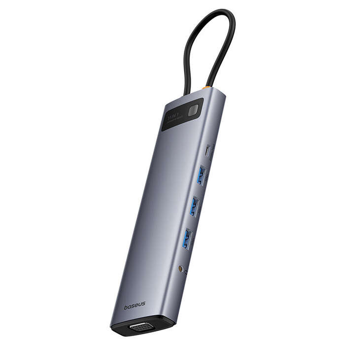 Baseus Metal Gleam Series 11-in-1 Type-C Docking Station USB Adapter with USB2.0 USB3.0*3 PD100W USB