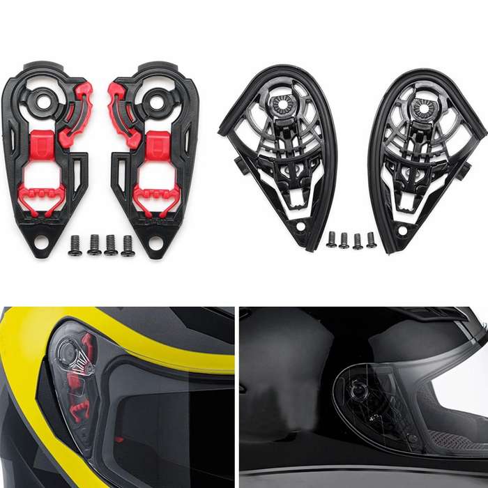 1 - Motorcycle Helmet Visor Shield Base Plate Set For AGV K1 K3SV K5 / K3 K4