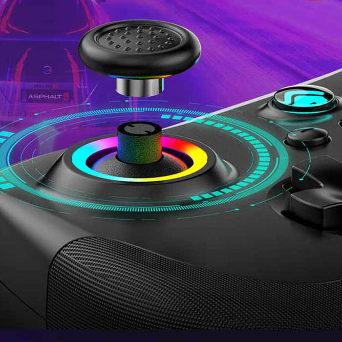 Green - Z01 Wireless bluetooth Game Controller with Hall Joystick and Hall Trigger 6-Axis Motion Sen