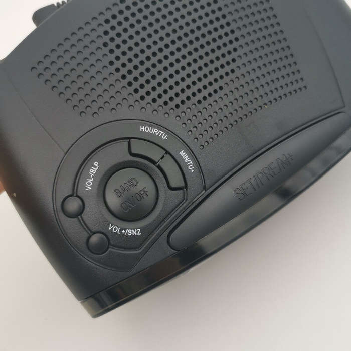 Red - VST906 AM FM Radio Alarm Clock Radio Speaker LED Digital Display Media Player Wired Radio