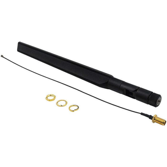 6pcs - Banana Pi BPI-R4-NIC-BE14 WiFi 7 Module 6 Antennas High-Gain Long Short Cables Enhanced Conne