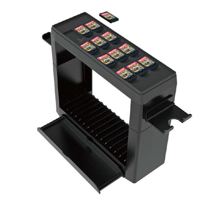 White - DOBE TNS-19051 Switch OLED Multi-Functional Storage Stand with 27 Game Card Slots Console Do