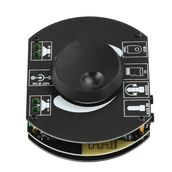 Black - A502 30W+30W 2.0 Dual Channel Digital Stereo HiFi bluetooth 5.0 Amplifier Board 30W*2 Suppor