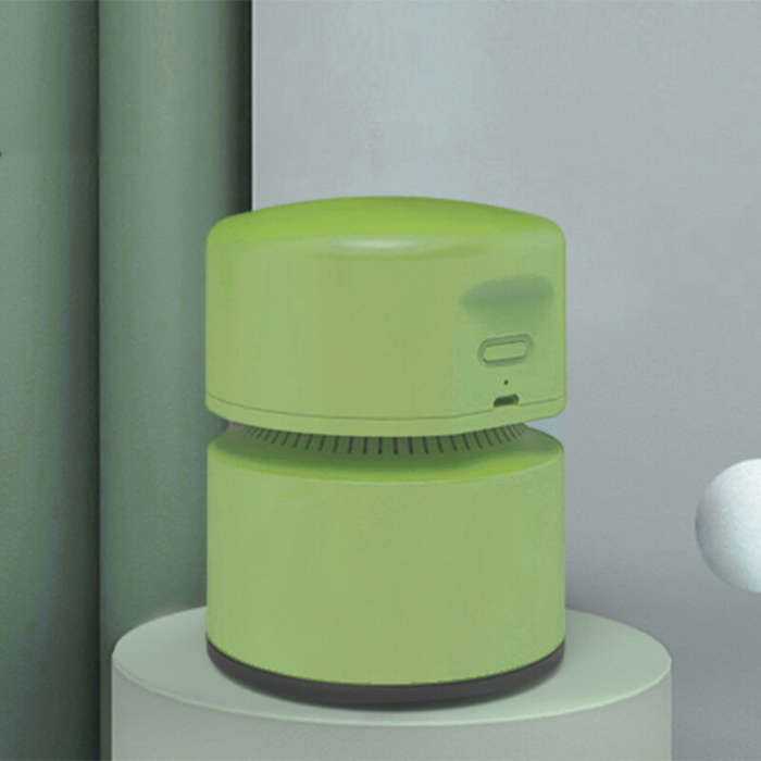 Green - USB Portable Handheld Vacuum Cleaner Mini 1800mAh Powerful Desktop Vacuum Cleaner Detachable