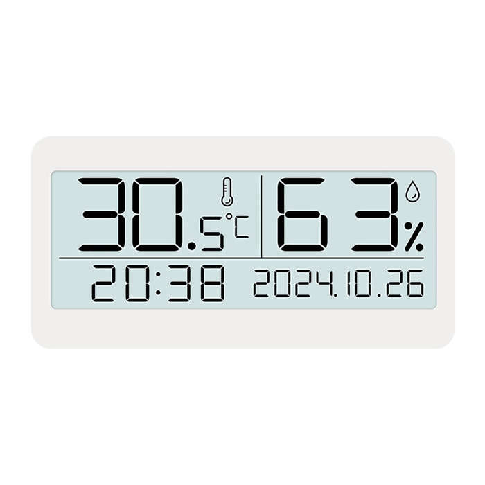 #A - Magnetic Suction LED Simple Clock Back Light Desktop Clock Temperature And Humidity Alarm Clock
