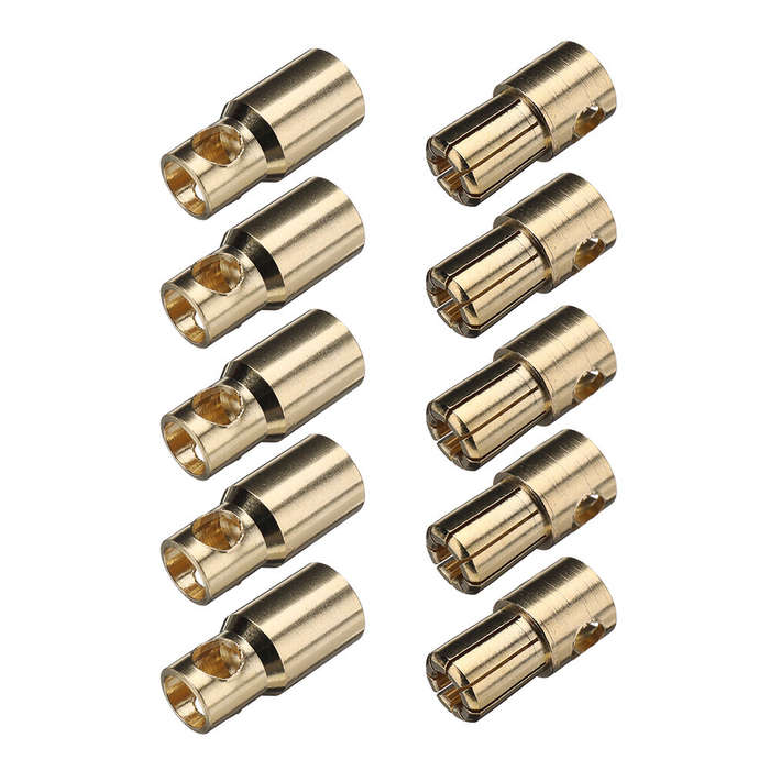 6.0mm - 5 Pairs 3.5/6.0/8.0mm Bullet Connector Banana Plug Spare Part for RC Battery Motor