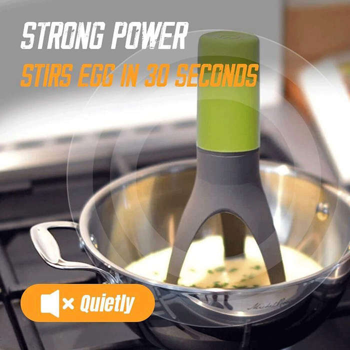 Grey - Electric Automatic Mixer 3 Speed Adjustable Egg Beater Blender Crazy Stick Blender Utensil Tr