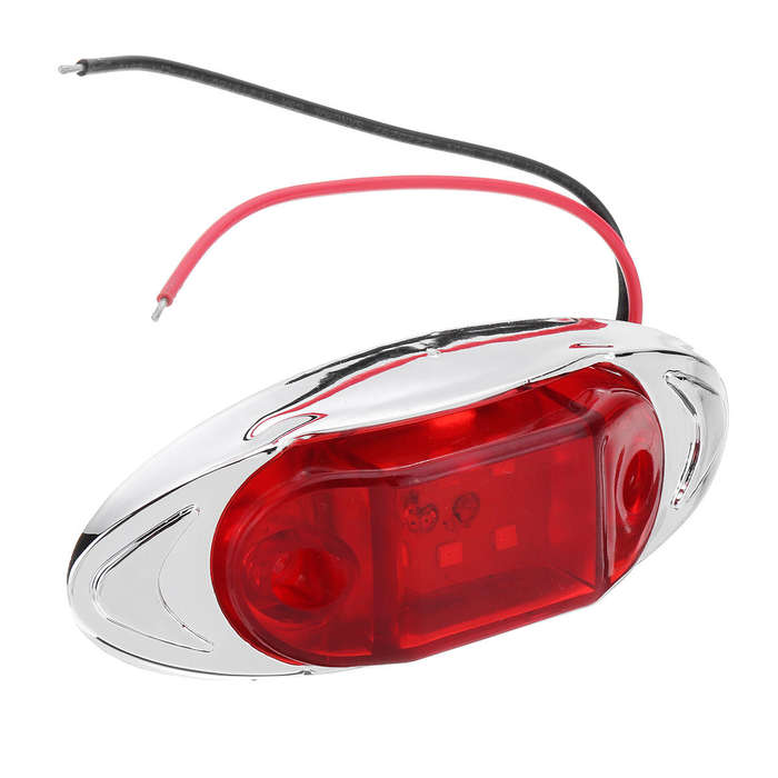 Red - LED Side Marker Indicator Lights Clearance Lamp DC 24V for Truck Trailer Bus