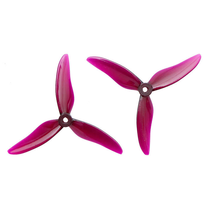 Clear Purple - 2 Pairs Gemfan Hurricane 51499 3-blade 5mm/POPO Propeller CW CCW for RC Drone FPV Rac