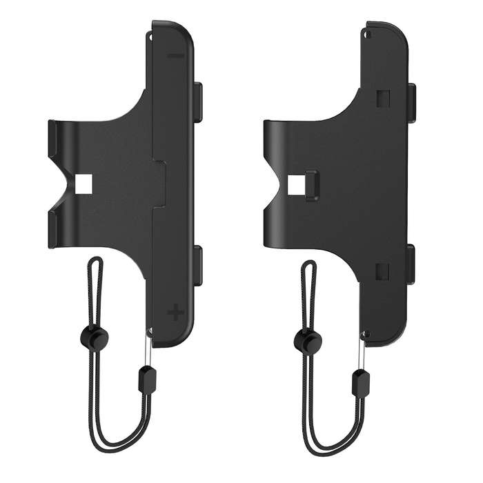 Black - JYS JYS-NS2280 Switch2 Joy-Con Wrist Straps 2-Pack Anti-Slip Quick Snap Attachment Handheld