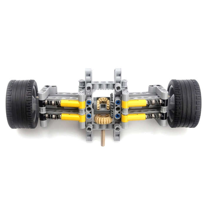 MOC-9365 High-tech Parts Building Blocks + Wheels Small Particle Rear Drive System Shock Absorbing C