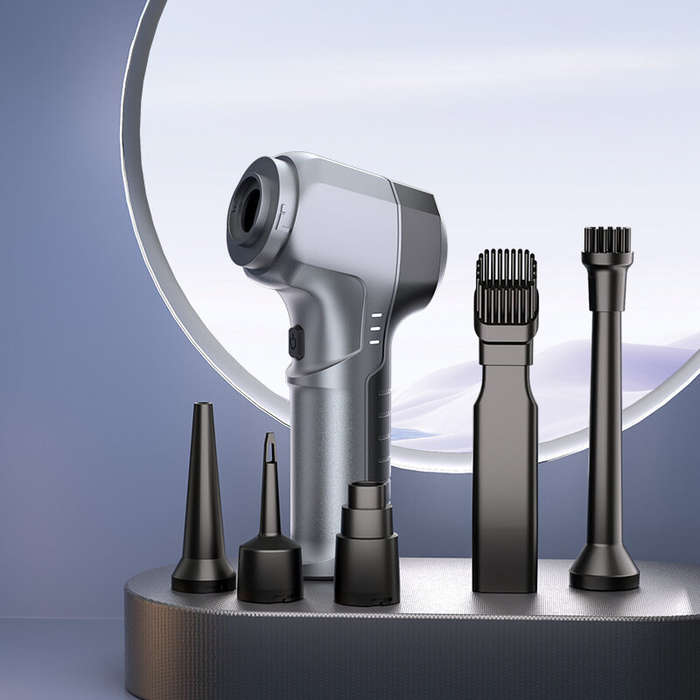 Grey - SUITU Brushless 100W Cordless Handheld Vacuum Cleaner Suction & Air Blow Dual-Purpose Small M