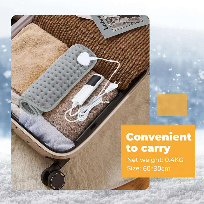 Grey - TENGOO Electric Heating Throw Blanket with Intelligent Temperature Control, Multifunctional H