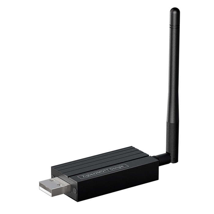 Black - Tuya ZBDongle-P Smart Gateway Zigbee3.0 USB Dongle Plus MQTT Gateway Work with Home Assistan