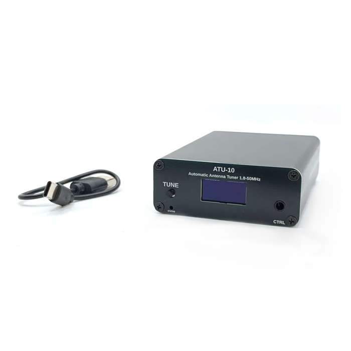 Black - ATU10 Automatic Antenna Tuner with OLED Display Compatible with IC-705 Low Power Consumption