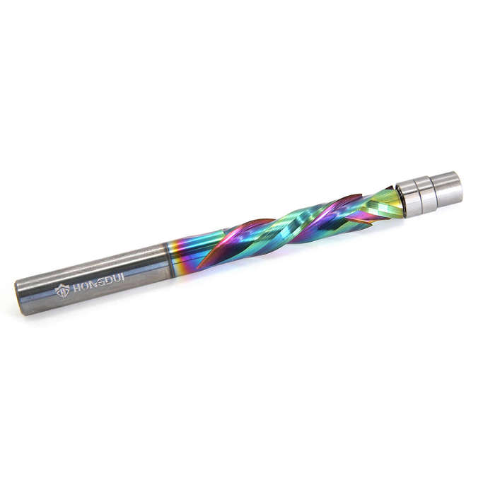 1/4 Inch Shank Compression - HONGDUI Compression Flush Trim Router Bit 1/4 Inch Shank 1/4 Inch Cutti