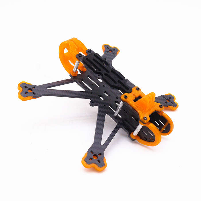 Frame Kit - TEOSAW Drake35 155mm Wheelbase Carbon Fiber 3.5 Inch Frame Kit Support Vista Air Unit fo