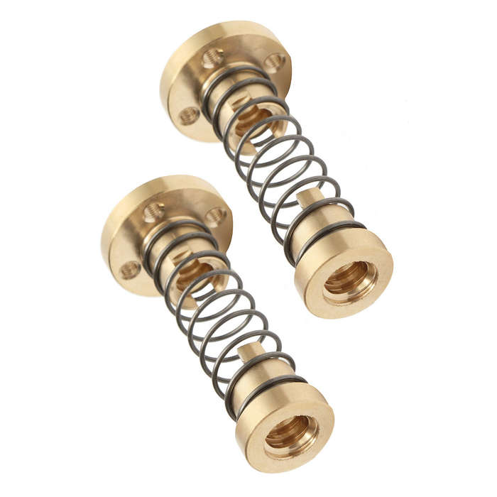 8mm - T8 Anti-Backlash Spring Loaded Nut For 2mm / 8mm Acme Threaded Rod Lead Screw