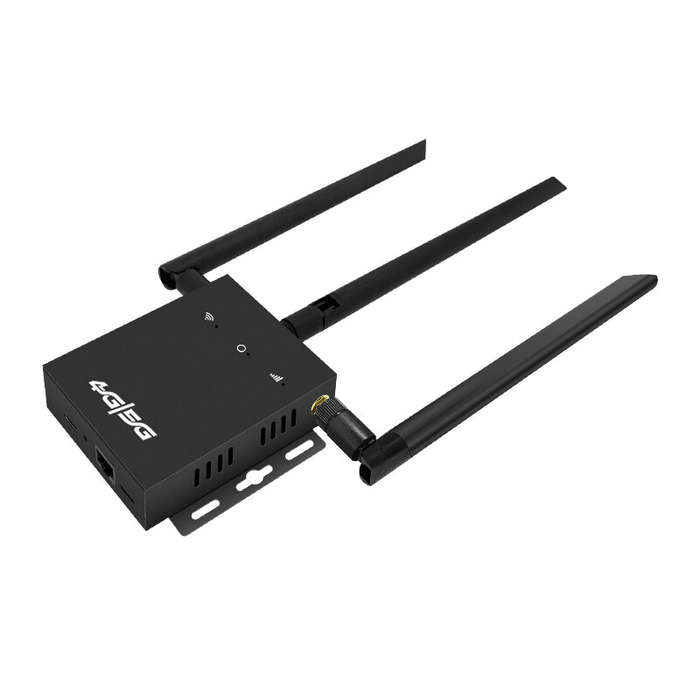 Black - ED121 4G LTE WiFi Router with 3 Antennas 300Mbps High Speed with SIM Card Slot Plug and Play