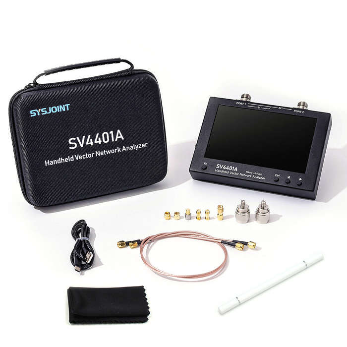 SV4401A 50KHz-4400MHz Vector Network Analyzer 7 inch Touch Screen 100db Dynamic NanoVNA Vector Netwo