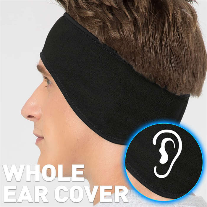 Black - XANES Winter Warm Ear Cover Headband Warm Cold Cozy Head Cover Ear Muffs for Men Women Outdo