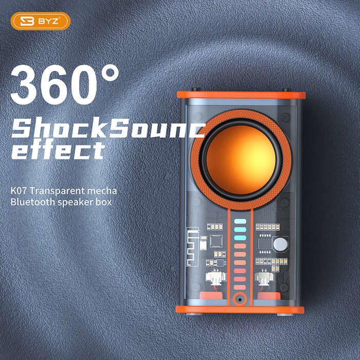 K07 5W bluetooth Speaker Portable Speaker 3D Surround Stereo Deep Bass RGB Light TWS 600mAh Outdoors