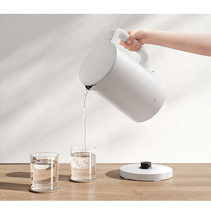 White - XIAOMI Mijia Electric Kettle 3 1800W 1.7L Large Capacity 316L Stainless Steel Interior Doubl