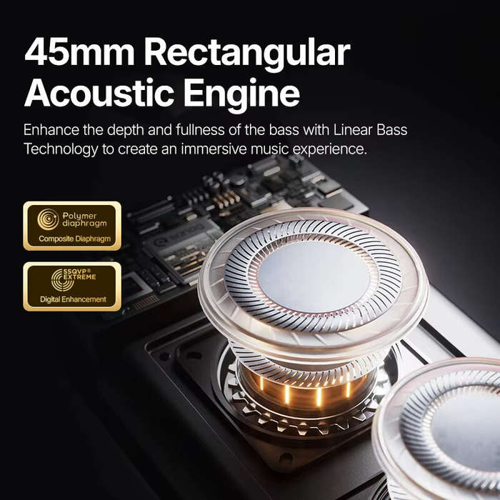 Black - Sanag M15 bluetooth Speaker Portable Speaker Dual 45mm Drivers Rectangular Acoustic Engine E