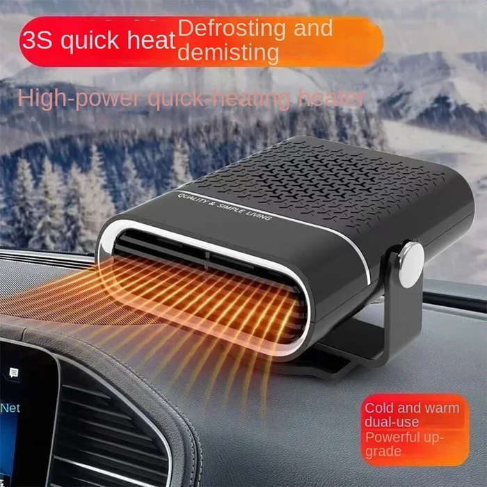 24V - 12V/24V Car Heater Fan Fast Heat Truck/Excavator Interior Heating Auto Electric Heater Cooling