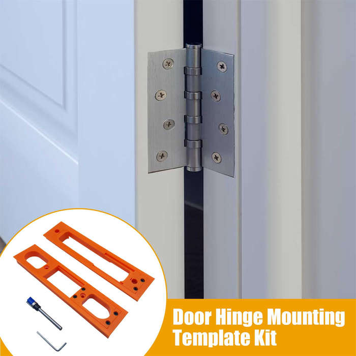 #A - Door Hinge Jig ABS Material Lightweight Anti Slip Design Easy Installation Precision Template G