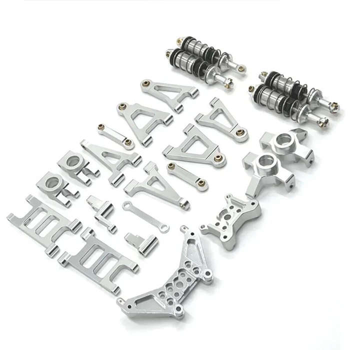 Silver - Upgrade Parts For MJX 14301 14302 14303 Metal Suspension Arm Steering Cup Shock Absorber St