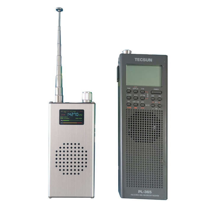 ATS100 SI4732 Portable Radio Receiver FM AM LW MW SW SSB LCD Display Whip Antenna In-Built Lithium B