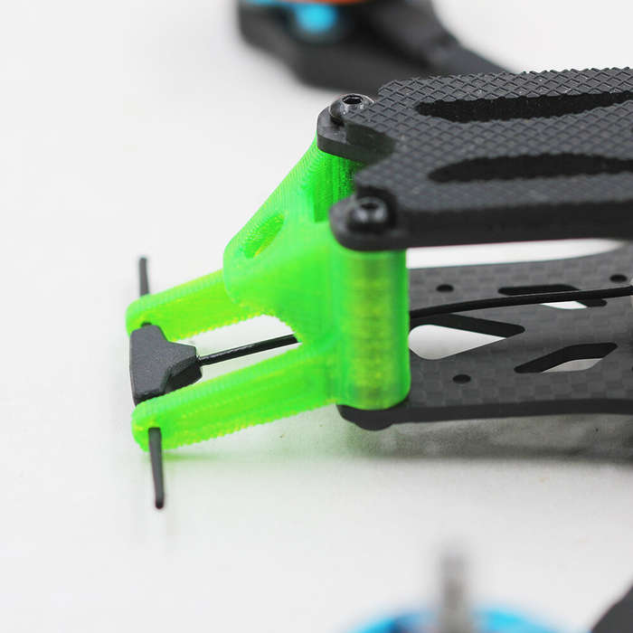 Green - QY3D 3D Printing TPU Antenna Fixing Mount Seat for APEX 5 SMA Antenna ELRS Receiver