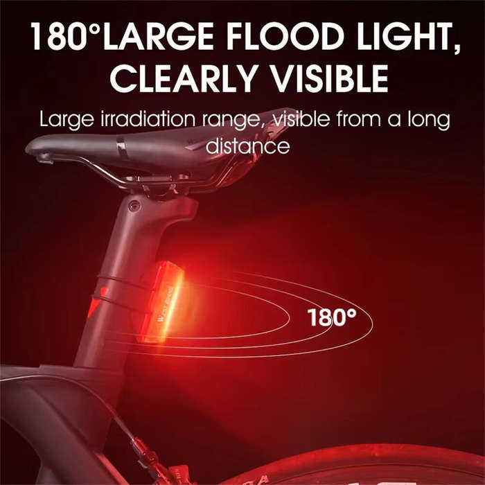 Basic Version - WEST BIKING 100LM Smart Brake Sensing Taillight Waterproof USB Charging COB LED Bike