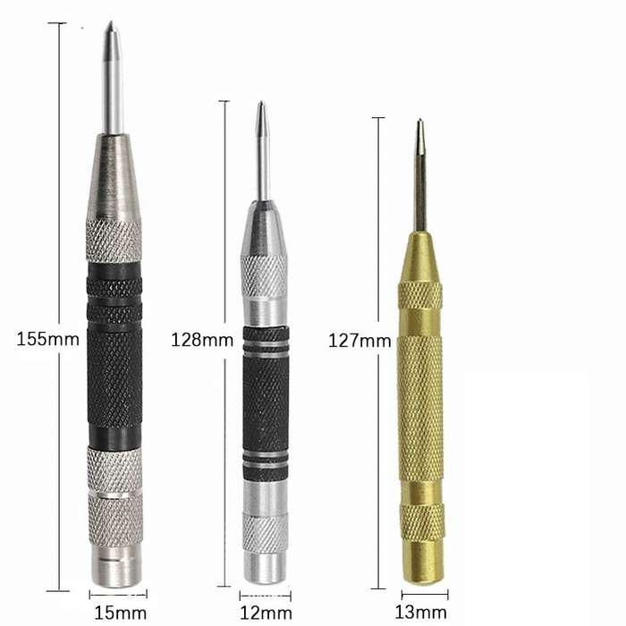 black & white -large - Automatic Centre Punch General Automatic Punch Woodworking Metal Drill Adjust