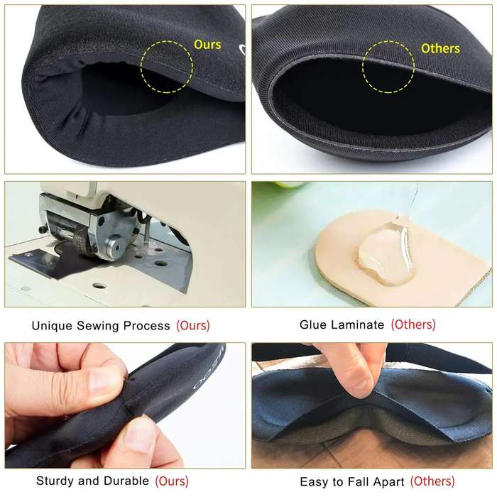Black - KALOAD Sleep Eye Mask For Men and Women 3D Contour Cup Sleep Eye Mask Concave Molded Night S