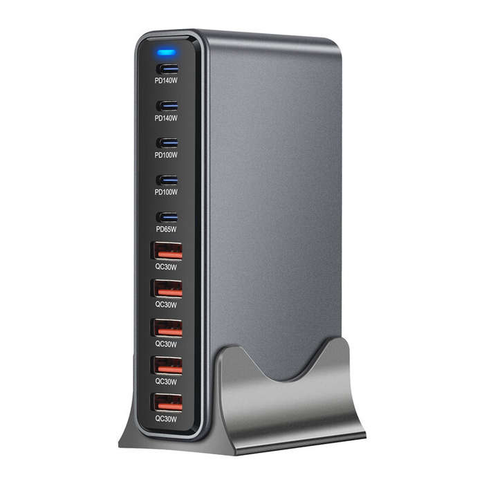 EU Plug - [GaN Tech] Bakeey YMX-695W 695W 10-Port USB PD Charger 5USB-A+5USB-C PD QC Fast Charging D