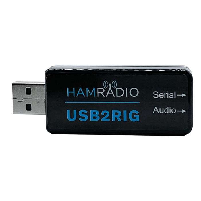 Black - USB2RIG Radio USB Sound Card Connector for KENWOODs/YAESU/ICOM Business Radio Support TTL/23