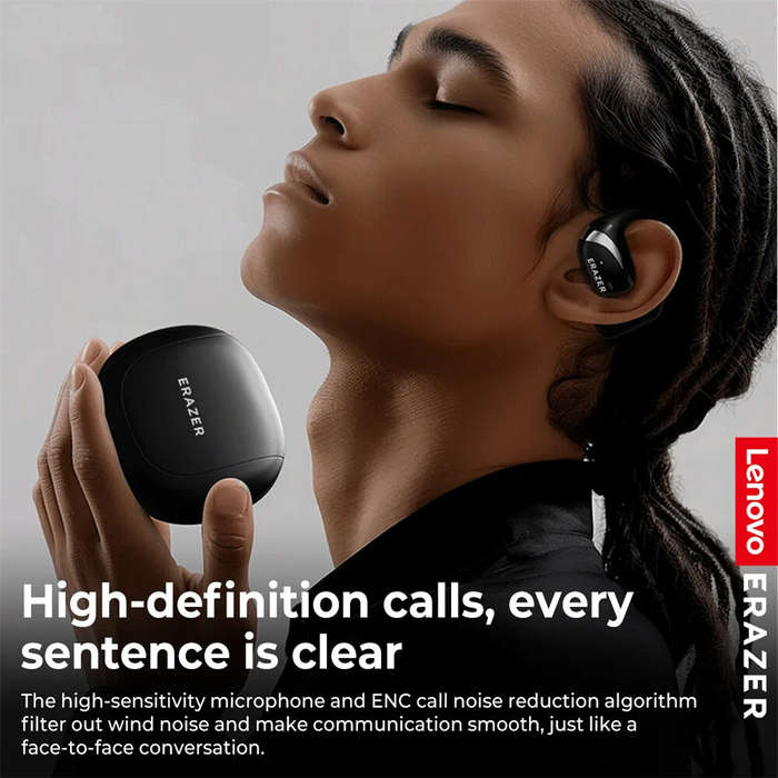 White - Lenovo ERAZER X9 TWS Headset Wireless bluetooth 5.4 Earphone 20mm Driver Unit DT7.0 ENC Nois