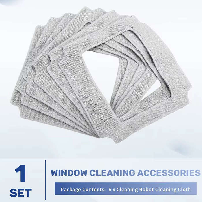 6pcs - 6pcs Window Cleaning Robot Mop Cloth Cleaning Cloth Towel Dusting Cloth for LIECTROUX YW910