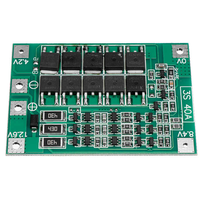 3PCS BMS 3S 40A 18650 Lithium Battery Charger Protection Board 11.1V 12.6V PCB for Drill Motor with