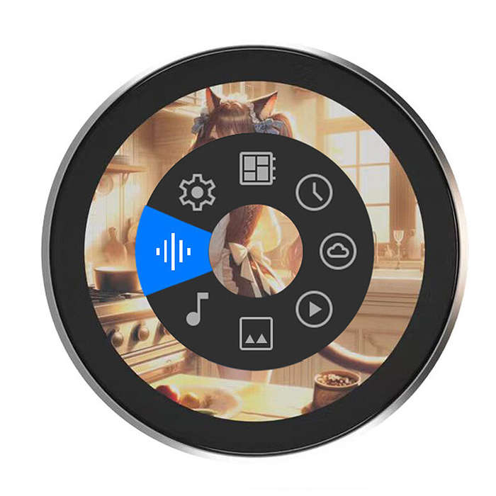 1.8-inch Round Display Screen QSPI 360x360 IPS Display ESP32-S3 8M PSRAM 16M FLASH Secondary Screen