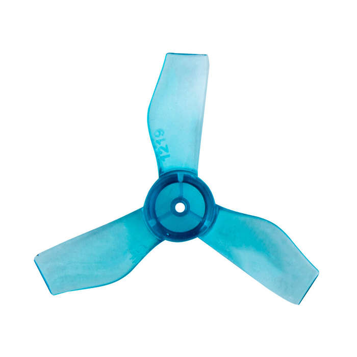 Clear Blue - 4 Pairs Gemfan 1219 31mm 0.8mm Hole 3-blade Propeller for 0703-1103 RC Drone FPV Racing