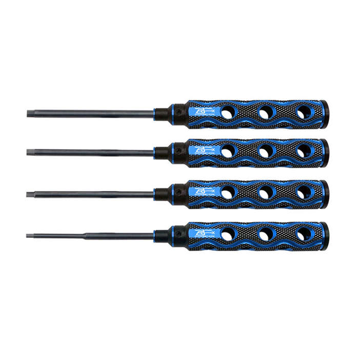 Blue - RJX 4PCS Hollow Handle Hex Screw driver Tools Kit Set 1.5mm / 2.0mm / 2.5mm / 3.0mm for RC Mo