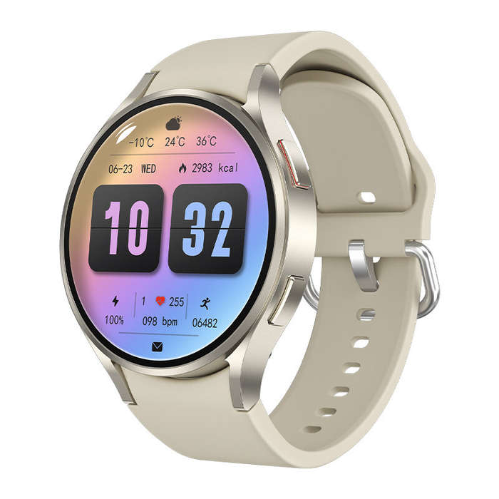 Yellow - M10 1.4inch HD Screen bluetooth Call Heart Rate Blood Pressure Blood Oxygen Monitor Blood S