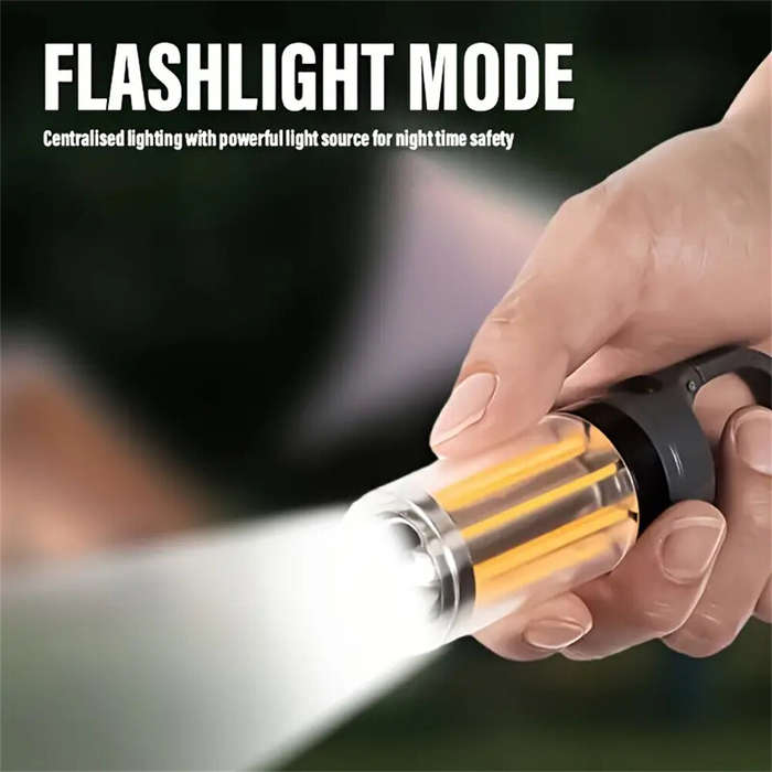 White - IPRee Rechargeable LED Portable Light Super Bright Flashlight Camping Light Work Light 5 Lig